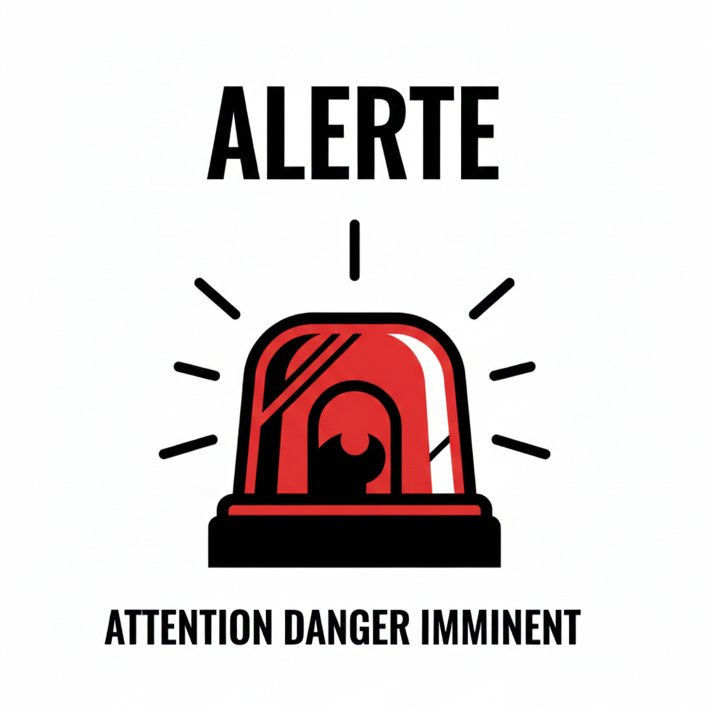 Gyrophare pour signaler un danger